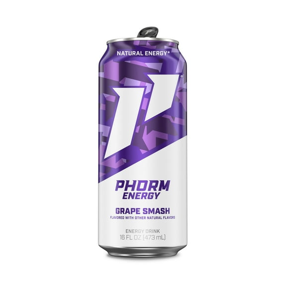 Phorm Energy Drink, Grape Smash, 1 Single 16 fl oz Aluminum Can