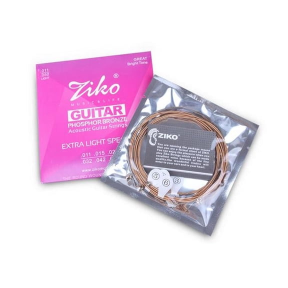 Phosphor Bronze Light Acoustic Guitar Strings