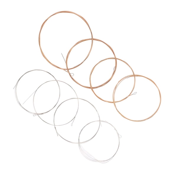 Phosphor Bronze Mandolin Strings Set, 8-String Replacement for Mandolin, Easy Installation 8 Pcs