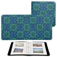 thumbnail image 1 of Photo Album 11.8x11.2 Inch Leather Cover Photo Book Scrapbooking Albums for Weddings Birthdays Anniversaries Elegant Blue Traditional Patterns, 1 of 9