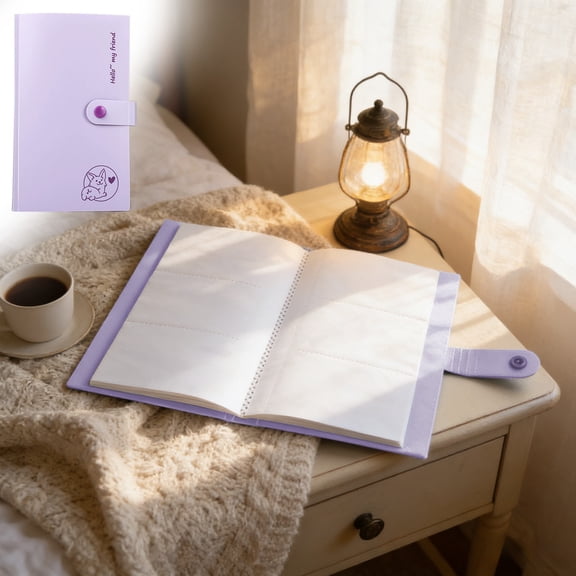 Photo Album, 240 Capacity 3 Panel Clear Waterproof Pocket for Photos Cards and Stickers - Picture Album