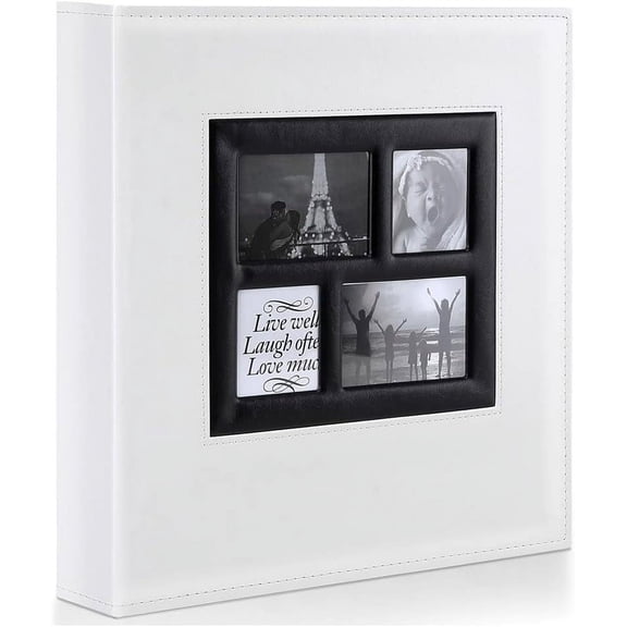 Photo Album 4x6 500 Pockets Photo, Extra Large Capacity Family Wedding Picture Albums Holds 500 Horizontal and Vertical Photos Black