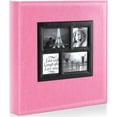 thumbnail image 1 of Photo Album 4x6 500 Pockets Photo, Extra Large Capacity Family Wedding Picture Albums Holds 500 Horizontal and Vertical Photos Black, 1 of 8