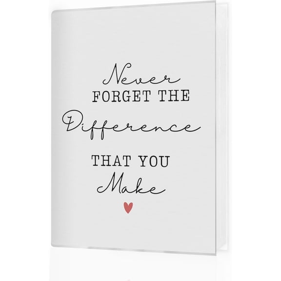 Photo Album 4x6 Hold 36 Photos, Thank You Gifts for Coworkers Employees, Never Forget the Difference That You Make Small Photo Album Picture Memory Book Keepsake for Family Baby Travel Vacation