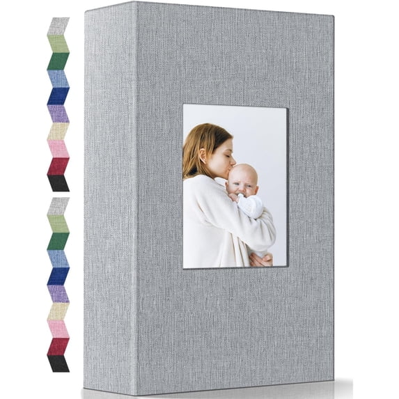 FGCFGC Photo Album 4x6 Photos Linen Cover Photo Books with 300 Horizontal Pockets, Slip-in Picture Albums for Family Wedding Anniversary Baby Vacation Pictures
