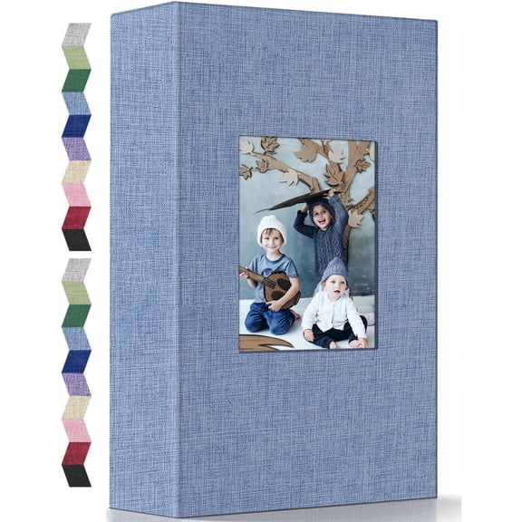 Photo Album 4x6 Photos Linen Cover Photo Books with 100/300/600 Horizontal Pockets, Slip-in Picture Albums for Family Wedding Anniversary Baby Vacation Pictures