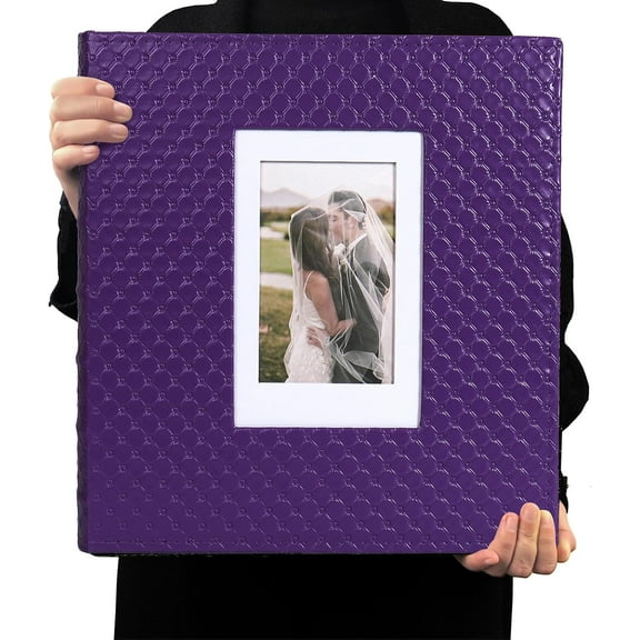 Photo Album for 4x6 Pictures 600 Pockets Black Inner Page Button Grain Leather Cover of Large Capacity Pictures Album Book Birthday Christmas Wedding Anniversary Memory (Black)