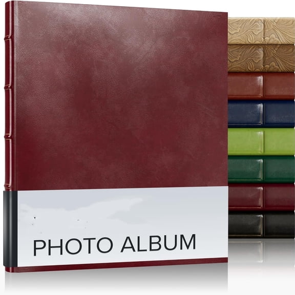 Photo Album 4x6 Pictures with Slip-In Pockets & Writing Space Holds up to 120 Photos, Ring Bound
