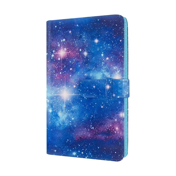 Photo Album 4x7 inch, Small Picture Book Moon Cloud Star Sky Night, Personalized Large Capacity Mini PU Leather Picture Album Gift for Family Graduation Wedding Travel