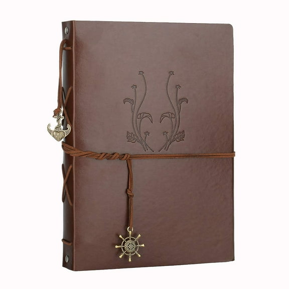 Photo Album, AIOR Scrapbook Album Memory Book DIY Retro Pendents Vintage Wedding Travel with Anniversary Birthday Gifts for Mom Lover Women Girls (Flower)