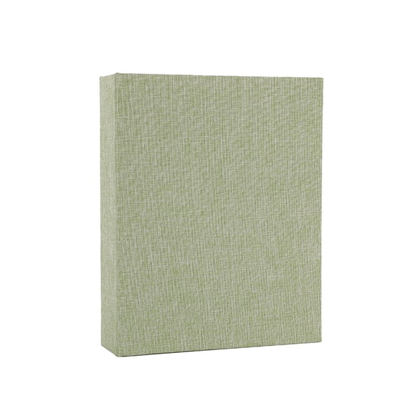 Photo Album Book, Small Photo Album 4X6, Photo Albums 4X6 Pictures, Photo Books for 4X6 Pictures, Green Linen 1-Pocket 6.5X4.5 Inch 100-Page Insertable Photo Album, Lightweight