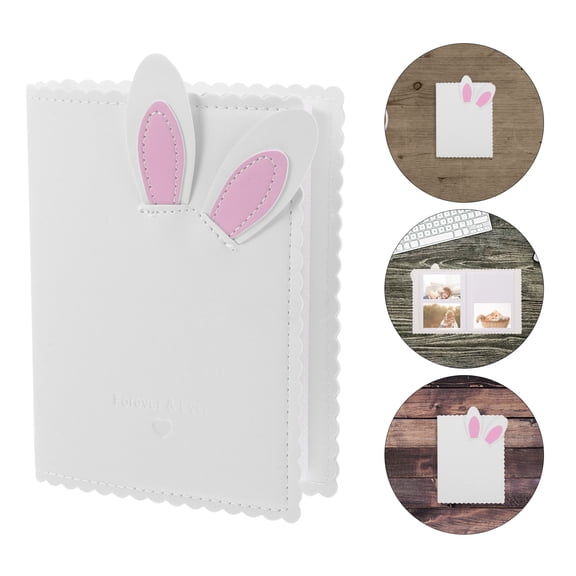 Amosfun Scrap Book White 1Set 6.5X5.1X0.4In For Children S Albums