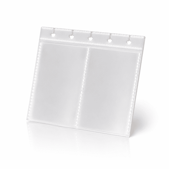 Photo Album Frame, White PP Flip Photo Display Stand with Loose-Leaf Pages, Desktop Mini Picture Holder for Instant Photos, Photo Cards, Kpop Cards, Small Prints and Memory Storage
