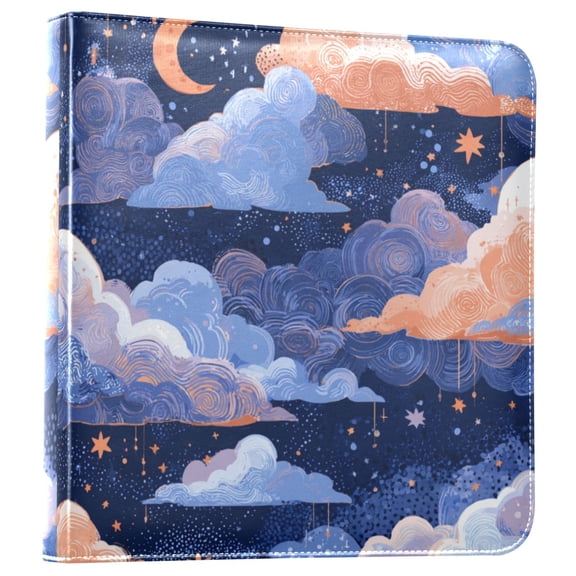 Photo Album Leather Photo Album 11.8x11.2x1.5 Inch Bookshelf Photo Album Photo Album Photo Store Scrapbook Photo Album Beautiful Blue Clouds