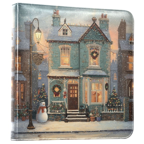 Photo Album Leather Photo Album 11.8x11.2x1.5 Inch Bookshelf Photo Album Photo Album Photo Store Scrapbook Photo Album Beautiful Christmas House