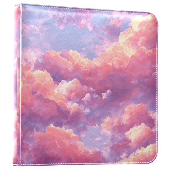 Photo Album Leather Photo Album 11.8x11.2x1.5 Inch Bookshelf Photo Album Photo Album Photo Store Scrapbook Photo Album Beautiful Pink Clouds
