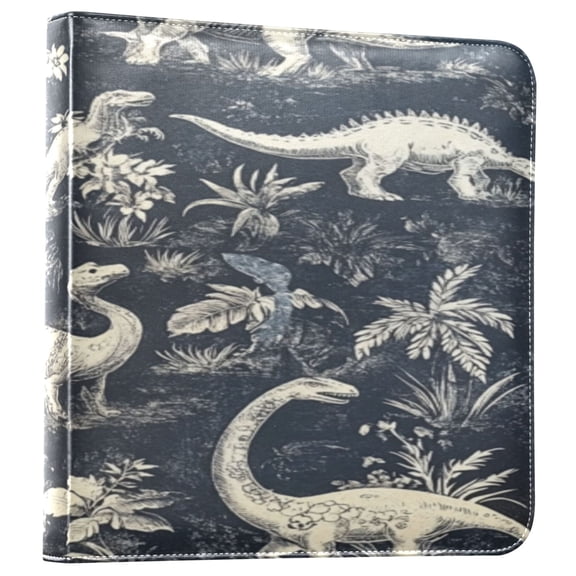 Photo Album Leather Photo Album 11.8x11.2x1.5 Inch Bookshelf Photo Album Photo Album Photo Store Scrapbook Photo Album Black and White Dinosaur