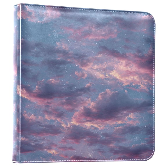Photo Album Leather Photo Album 11.8x11.2x1.5 Inch Bookshelf Photo Album Photo Album Photo Store Scrapbook Photo Album Cartoon Purple Cloud