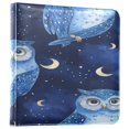 thumbnail image 1 of Photo Album Leather Photo Album 11.8x11.2x1.5 Inch Bookshelf Photo Album Photo Album Photo Store Scrapbook Photo Album Dark Blue Owl, 1 of 9