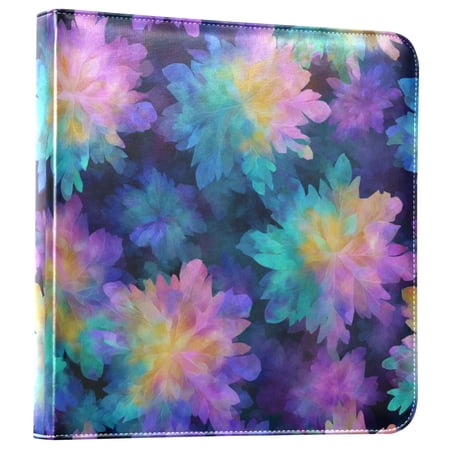 Photo Album Leather Photo Album 11.8x11.2x1.5 Inch Bookshelf Photo Album Photo Album Photo Store Scrapbook Photo Album Purple Tie-dye