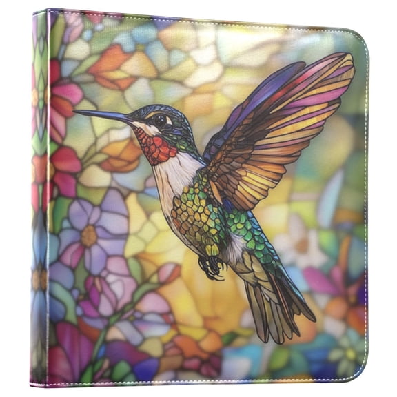 Photo Album Leather Photo Album 11.8x11.2x1.5 Inch Bookshelf Photo Album Scrapbooking Refills Scrapbook Photo Album Beautiful Hummingbird