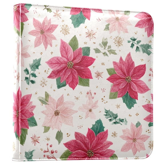 Photo Album Leather Photo Album Bookshelf Photo Albums Scrapbooking Albums Durable and Fashionable Christmas Flowers