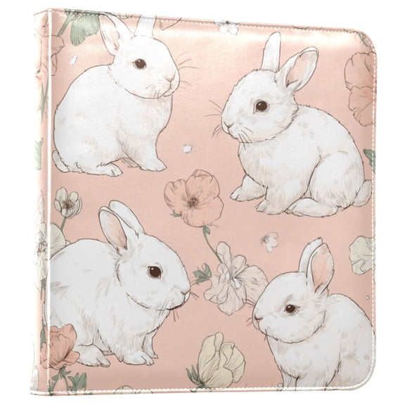 Photo Album Leather Photo Album Bookshelf Photo Albums Scrapbooking Albums Durable and Fashionable Cute Rabbit Illustration Art
