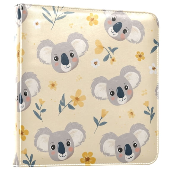 Photo Album Leather Photo Album Bookshelf Photo Albums Scrapbooking Albums Durable and Fashionable Koala Bears Digital Pattern