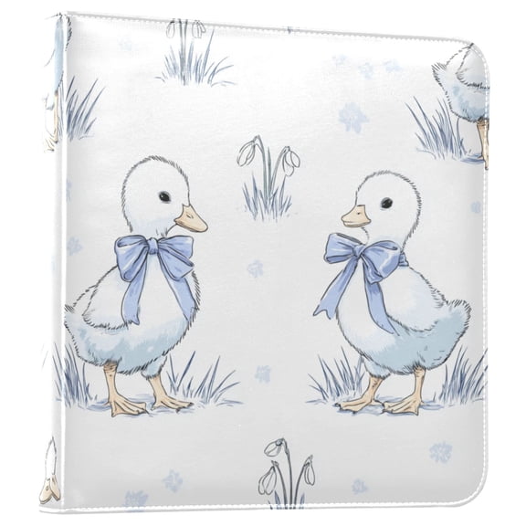 Photo Album Leather Photo Album Bookshelf Photo Albums Scrapbooking Albums Durable and Fashionable Tiny Little Ducking Art