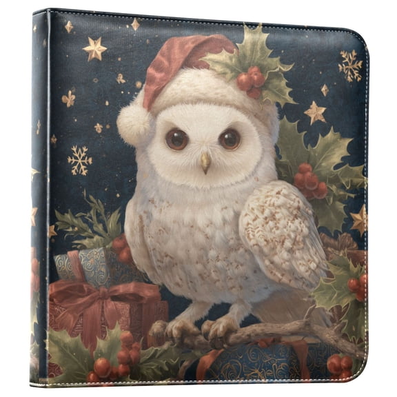 Photo Album Leather Photo Album Bookshelf Photo Albums Scrapbooking Albums Durable and Fashionable Warm Cute Christmas Owl
