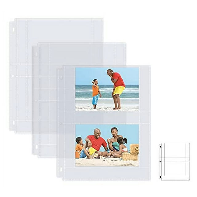 Photo Album Refill Sheets, 4 x 6 Inch, Heavyweight, Diamond Clear 3