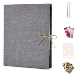 Bastex Small Scrapbook. Kraft Hardcover Photo Album, Fits 4x6 Inch Photos.  Perfect for DIY Hand Made Scrap Booking, Our Adventure Book, Memory Albums