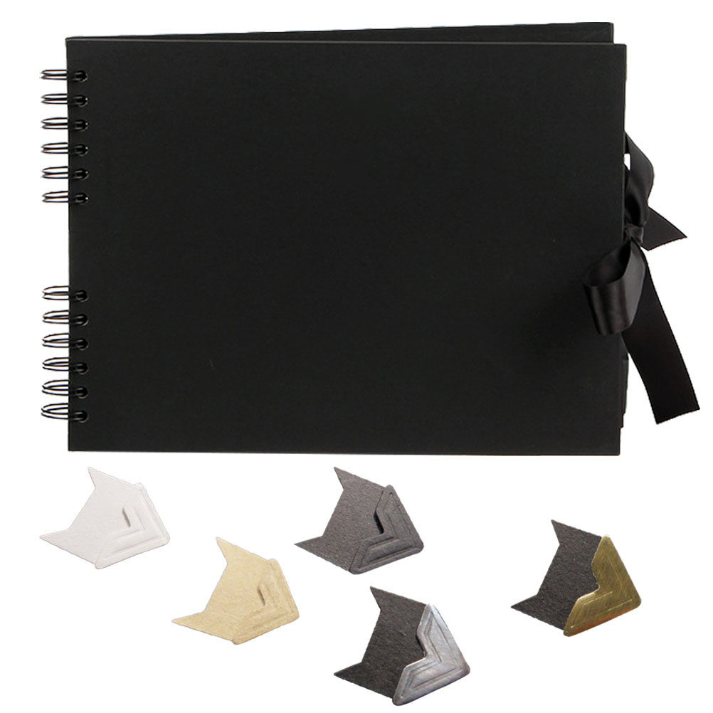 Photo Album Scrapbook Ribbon Circlip Craft Paper for DIY Anniversary