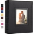 thumbnail image 1 of Photo Album for 200 4x6 Photos Leather Cover Extra Large Capacity Picture Book for Wedding Baby Vacation, 1 of 6