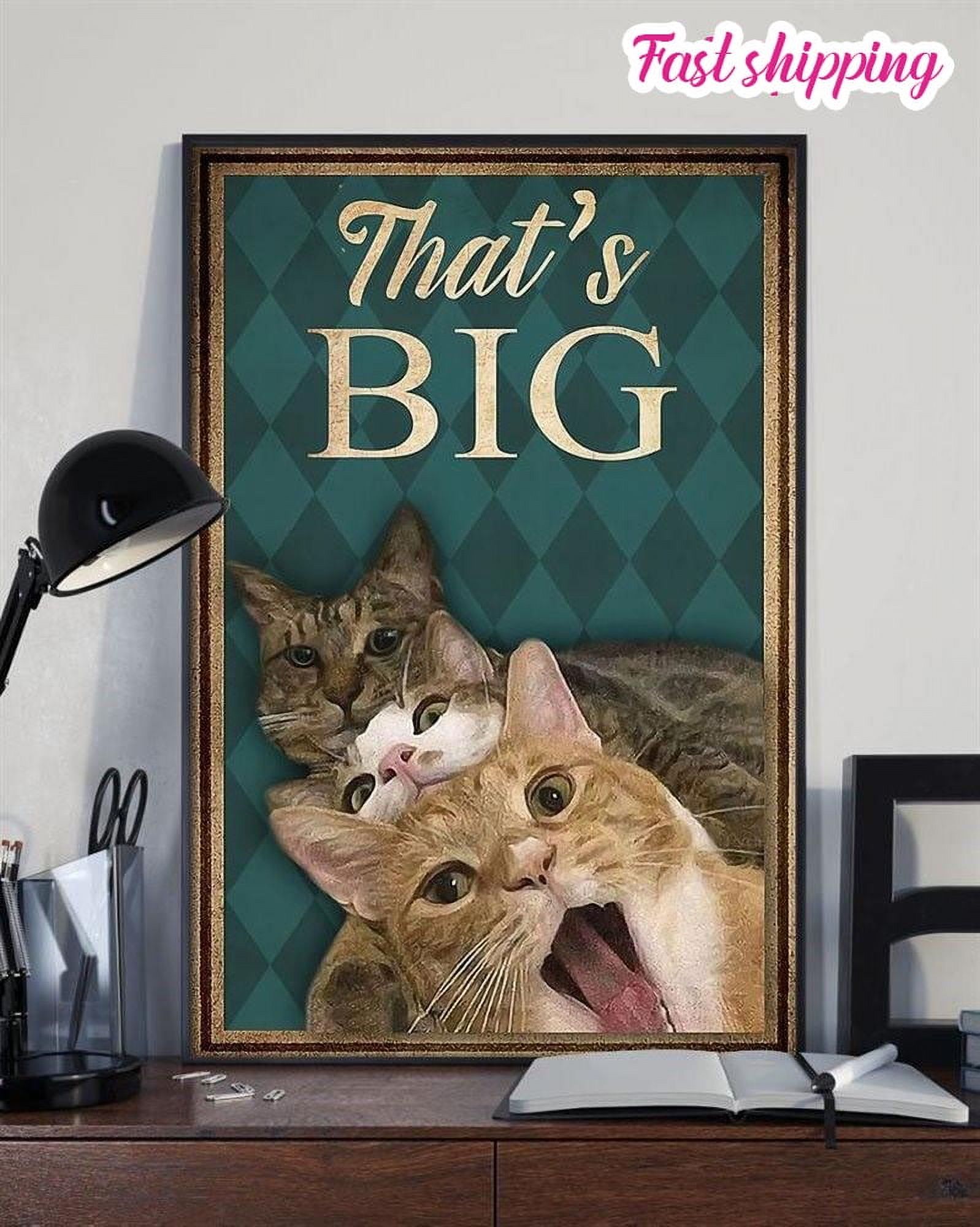 Seeyoo Vintage Tiger Tin Sign - 8x12 Inch Metal Wall Decor With 3D Effect, Retro Home & Kitchen Art - View #8