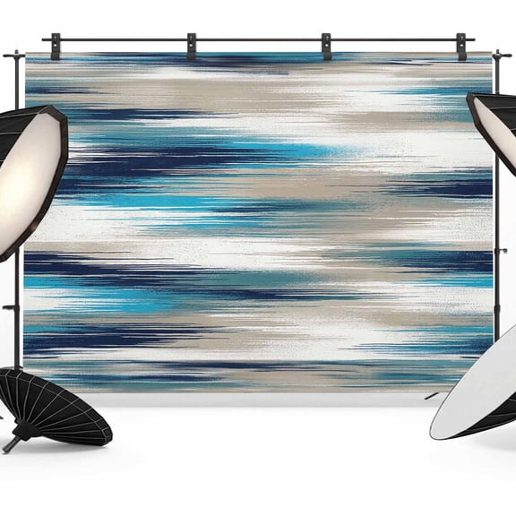Photo Backdrop 5x7 ft Blue Coastal Horizon Photography Backdrops Picture Wall Covering Modern Abstract Clouds Photo Booth Drapes for Backdrop Photoshoot Wedding Party Birthday Background Screen