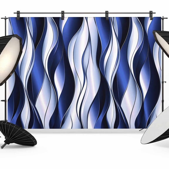 Photo Backdrop 5x7 ft Blue Stripe Lines Photography Backdrops Curtains Wall Covering Abstract Twist Striped Photo Booth Drapes for Backdrop Photoshoot Wedding Party Birthday Background Screen