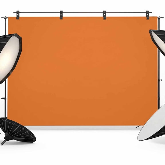 Photo Backdrop 5x7 ft Bright Orange Photography Backdrops Curtains Picture Wall Covering Solid Color Photo Booth Drapes for Backdrop Photoshoot Wedding Party Birthday Background Screen