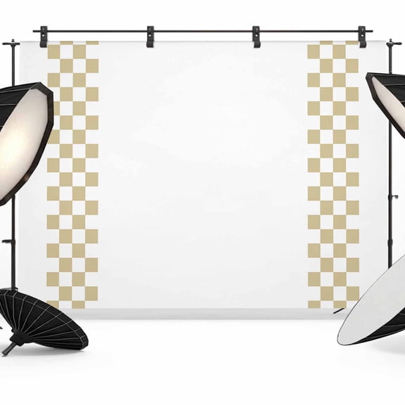 Photo Backdrop 5x7 ft Brown Check Plaid Photography Backdrops CurtainsBuffalo Farmhouse Style Pattern Photo Booth Drapes for Backdrop Photoshoot Wedding Party Birthday Background Screen