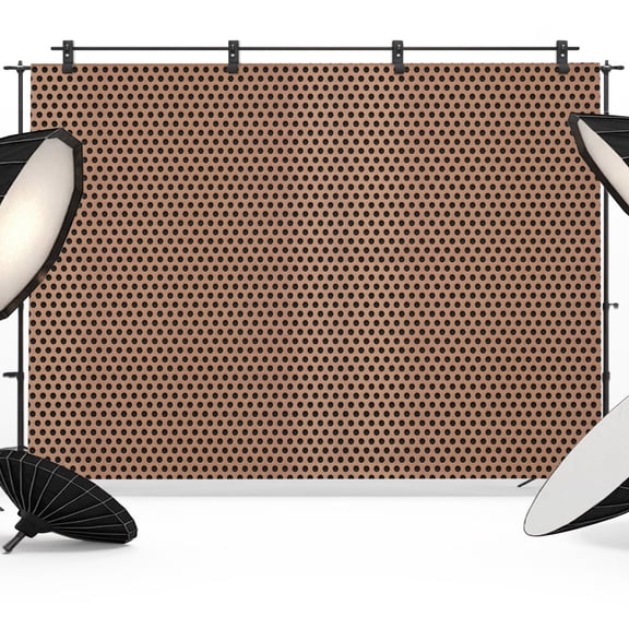 Photo Backdrop 5x7 ft Brown Metal Hole Photography Backdrops CurtainsCopper Industrial Net Eye Texture Photo Booth Drapes for Backdrop Photoshoot Wedding Party Birthday Background Screen