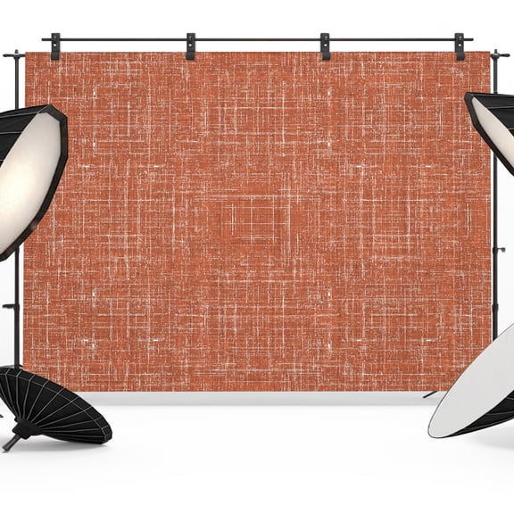 Photo Backdrop 5x7 ft Burnt Orange Linen Fabric Photography Backdrops Curtains Wall Covering Pure Solid Color Photo Booth Drapes for Backdrop Photoshoot Wedding Party Birthday Background Screen