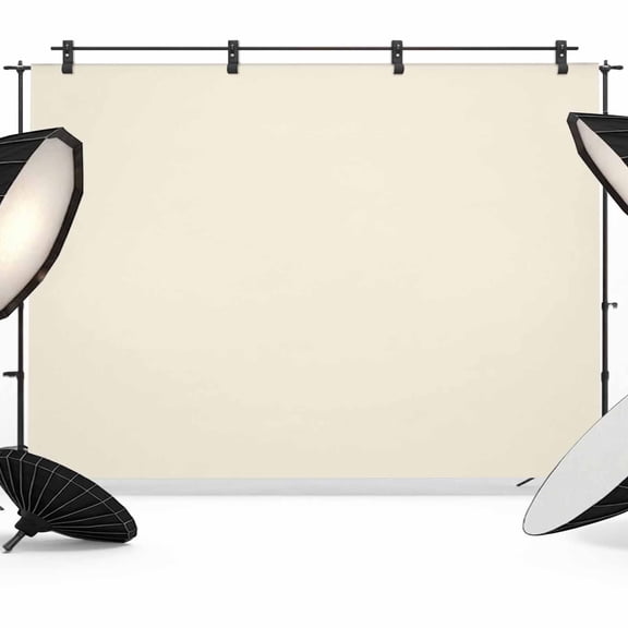 Photo Backdrop 5x7 ft Cream Photography Backdrops Curtains Picture Wall Covering Solid Color Photo Booth Drapes for Backdrop Photoshoot Wedding Party Birthday Background Screen