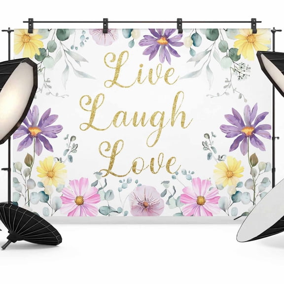 Photo Backdrop 5x7 ft Daisy Sunshine Photography Backdrops CurtainsButterfly Floral Eucalyptus Leaves Photo Booth Drapes for Backdrop Photoshoot Wedding Party Birthday Background Screen