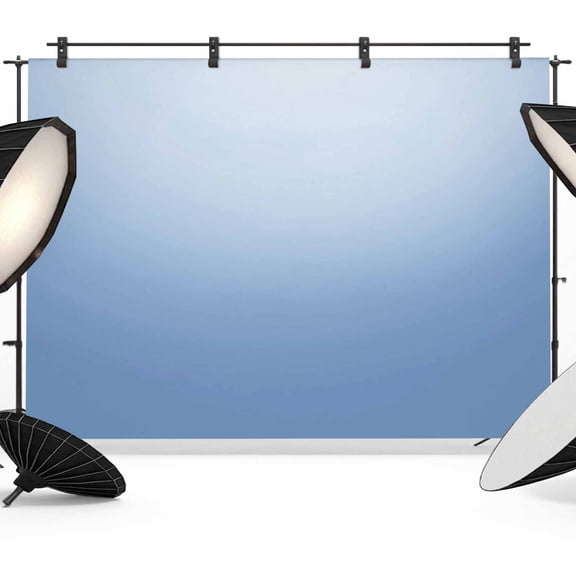 Photo Backdrop 5x7 ft Gradient Blue Photography Backdrops Curtains Picture Wall Covering Solid Color Photo Booth Drapes for Backdrop Photoshoot Wedding Party Birthday Background Screen