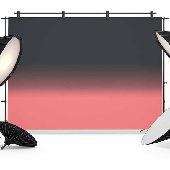 Photo Backdrop 5x7 ft Gradient Color Photography Backdrops Curtains Picture Wall Covering Darkening Gray Pink Photo Booth Drapes for Backdrop Photoshoot Wedding Party Birthday Background Screen