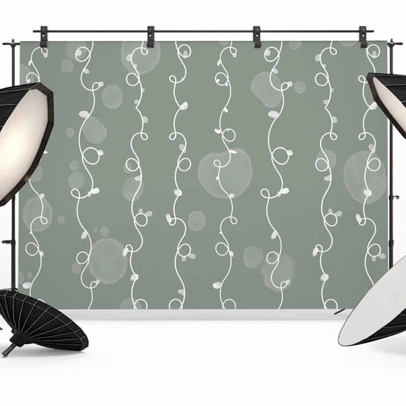 Photo Backdrop 5x7 ft Green Abstract Lines Photography Backdrops Curtains Wall Covering Twist Modern Starry Lights Photo Booth Drapes for Backdrop Photoshoot Wedding Party Birthday Background Screen