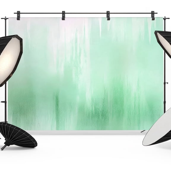 Photo Backdrop 5x7 ft Green Foggy Photography Backdrops Curtains Picture Wall Covering Abstract Gradient Color Photo Booth Drapes for Backdrop Photoshoot Wedding Party Birthday Background Screen
