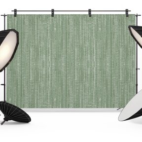 Photo Backdrop 5x7 ft Green Linen Weave Texture Photography Backdrops Curtains Picture Wall Covering Solid Color Photo Booth Drapes for Backdrop Photoshoot Wedding Party Birthday Background Screen