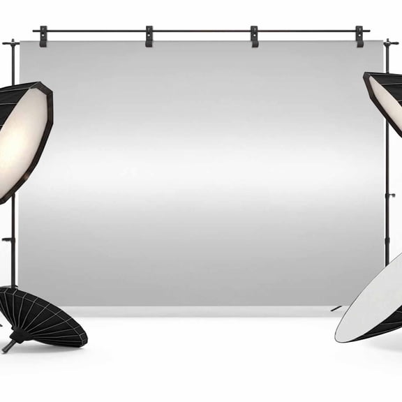 Photo Backdrop 5x7 ft Grey Ombre Photography Backdrops Curtains Picture Wall Covering Solid Color Photo Booth Drapes for Backdrop Photoshoot Wedding Party Birthday Background Screen