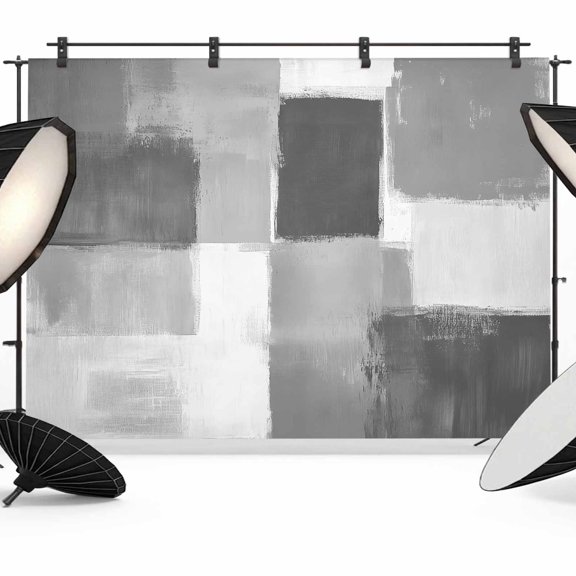 Photo Backdrop 5x7 ft Grey Paint Photography Backdrops Curtains Wall Covering Gradient Graffiti Modern Abstract Photo Booth Drapes for Backdrop Photoshoot Wedding Party Birthday Background Screen